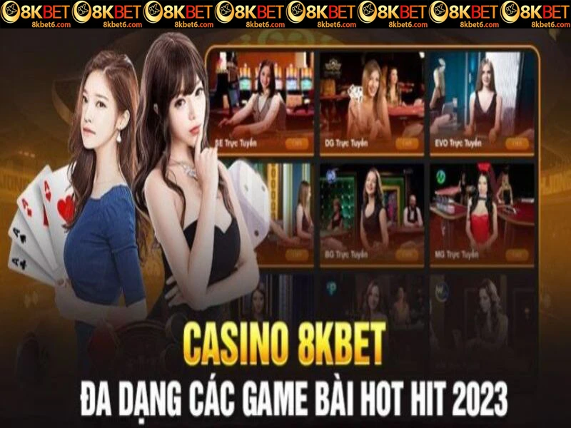 Người chơi cần đăng nhập tài khoản để trải nghiệm casino 8KBET